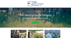 Desktop Screenshot of heinspeechlanguagepathology.com