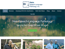 Tablet Screenshot of heinspeechlanguagepathology.com